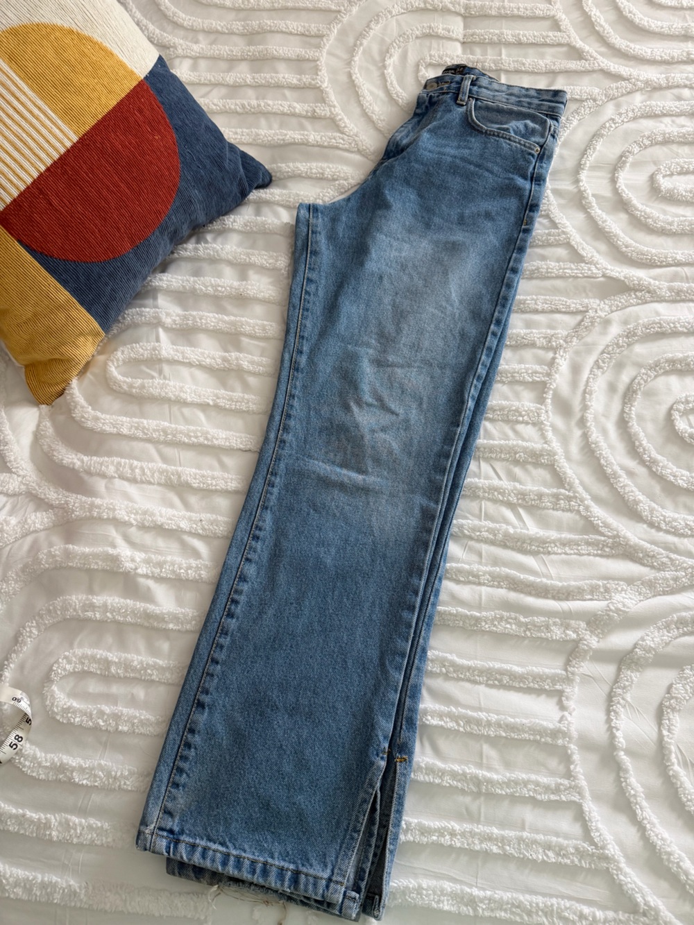 Nasty Gal High-Rise Light Blue Denim Jeans - Picture 9 of 9